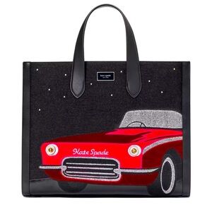 Kate Spade Manhattan Car Embellished Large Tote/Crossbody NWT